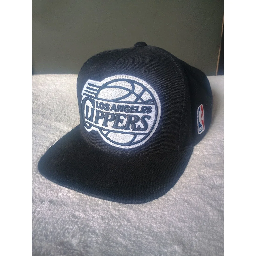 Mitchell & Ness Los Angeles Clippers Snapback Hat 2013 NBA Black Vintage Cap
